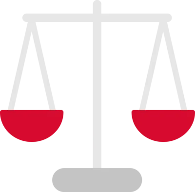 Balance scale icon
      representing bias awareness