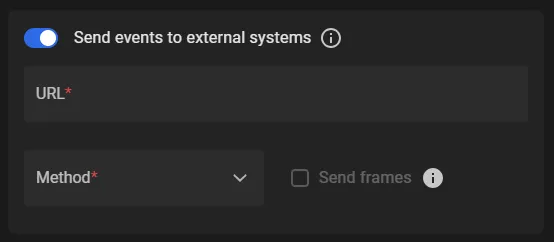 Send events to external systems